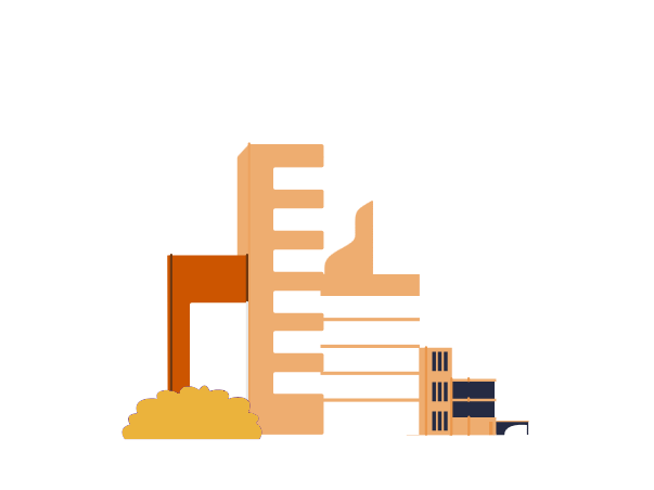 Illustration einer Stadt